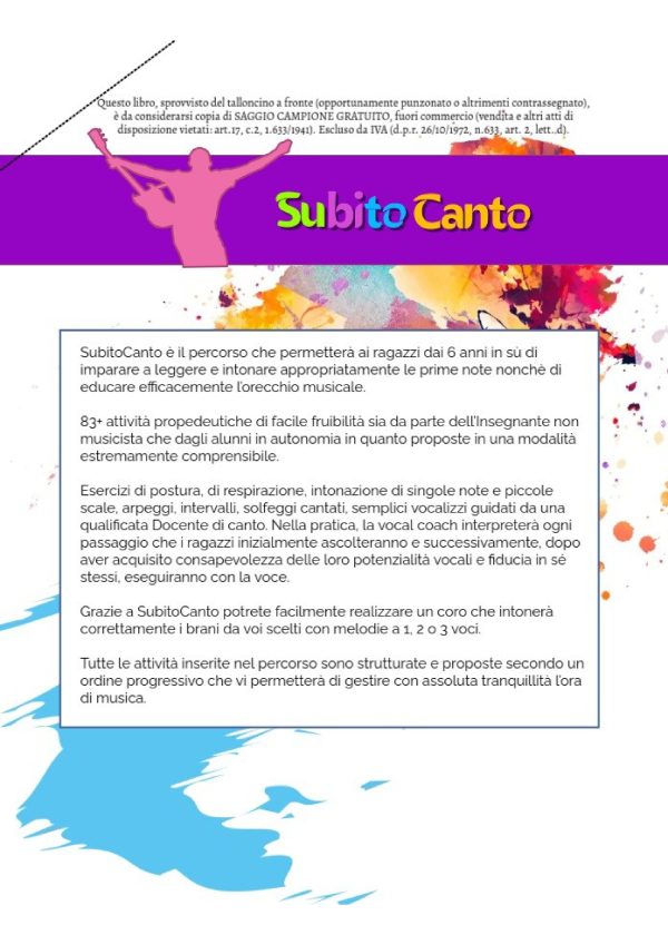 Subito Canto (6-14 anni): Manuale Pratico e Attività di Canto per la Scuola - immagine 14