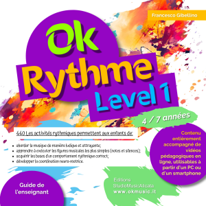 Ok Rythme Level 1 - Mot de passe d'accès aux activités numériques (sans texte)