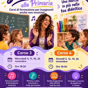Corso di formazione SubitoMusica alla Primaria - Corso 3 / 2026 (inclusa una copia del libro SubitoMusica)