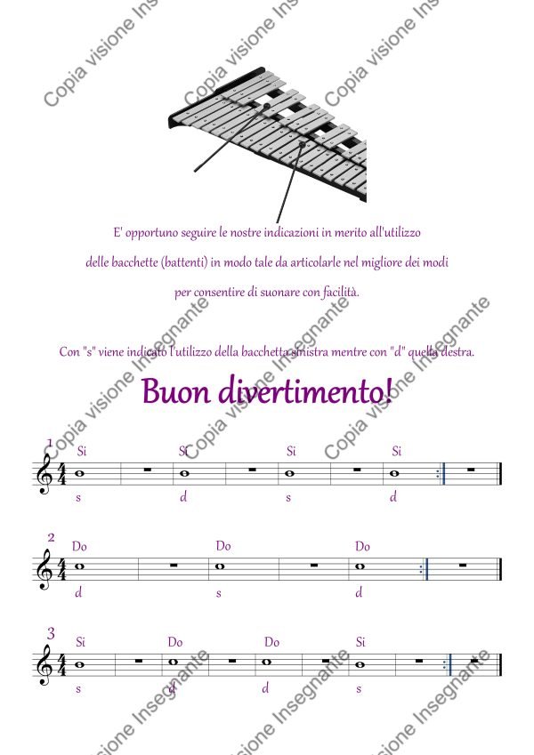 🏷️ Subito Metallofono Vol. 1: Metodo Facile per Bambini con Spartiti e Basi Musicali Online - immagine 6